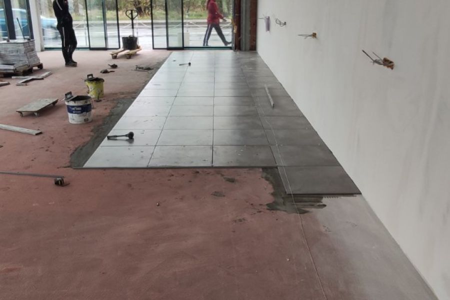 Ремонт на магазин – окачен таван, гипсокартон и подова настилка